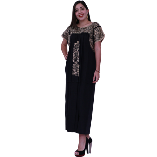Vestido Bordado a Mano Mod. San Antonino Unitalla. (Diferentes colores)