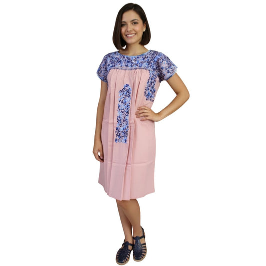 Vestido Corto Bordado a Mano Mod. San Antonino T-S