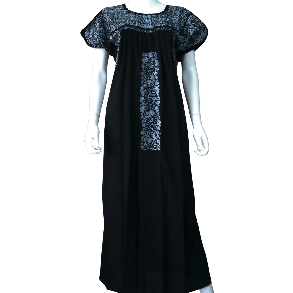 Vestido Bordado a Mano Mod. San Antonino Unitalla. (Diferentes colores).